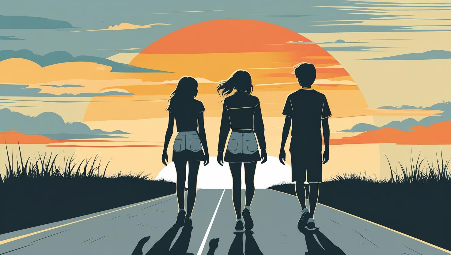 teenagers walking away on road.jpg